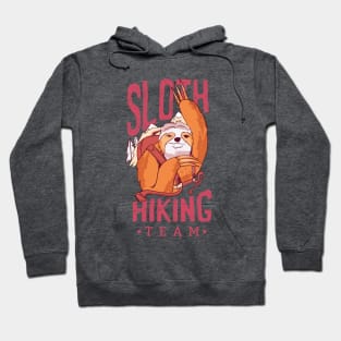 Vintage Sloth Hiking Team Hoodie